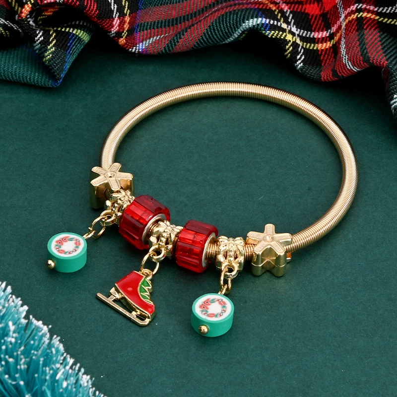 Bracelet with Christmas Ice Skates