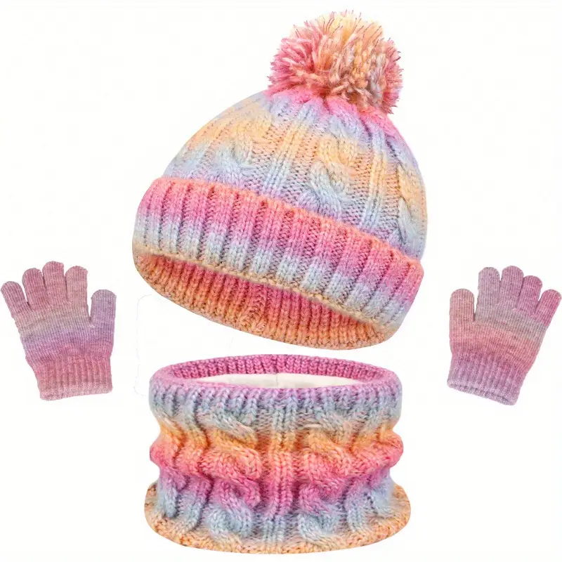Winter Kids Hat Set